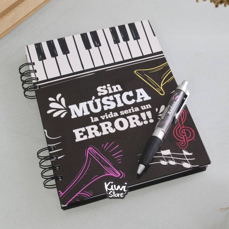 Cuaderno Personalizada Dise O Musical