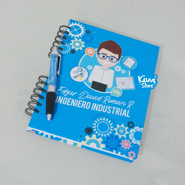 Cuaderno - Ingeniero industrial Azul