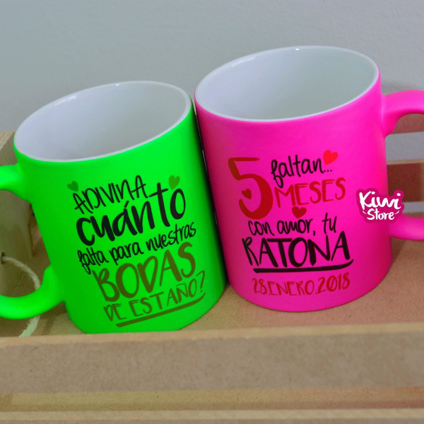 Mugs - ¿Adivina cuánto falta para nuestras bodas?