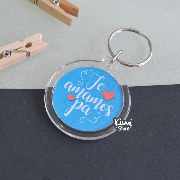Llavero día del padre - Te amamos pa'