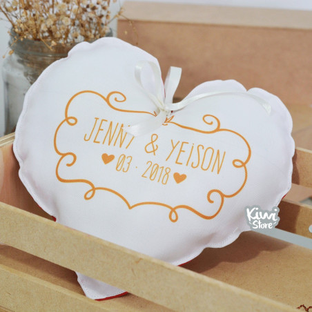 Cojín - Porta anillos matrimonio