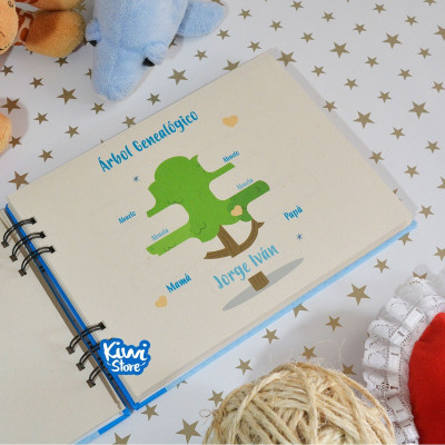 Libro de recuerdos de bebé personalizado - Libro de recuerdos - Álbum de bebé animales