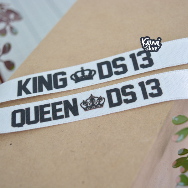 Par Manillas King & Queen + iniciales