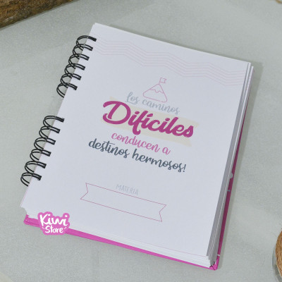 Cuaderno personalizado diseño notas de la administradora turística y hotelera