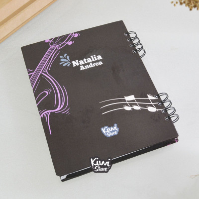 Cuaderno para músicos- agenda personalizada para músicos en bucaramanga - regalo para músicos