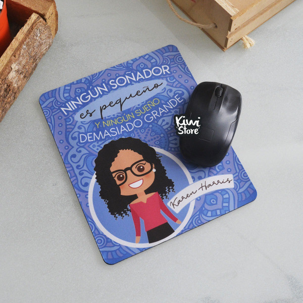 Mouse Pad - Mujer Soñadora Azul