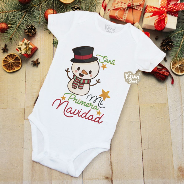 Mameluco - Mi Primera Navidad Muñeco de nieve
