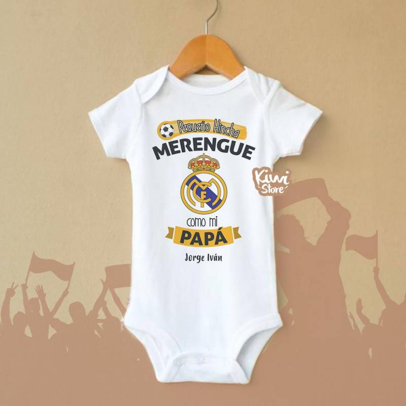 Real Madrid - Body MADRIDISTA - Bebé para Niño o Niña madridista - ENVÍO  Rápido