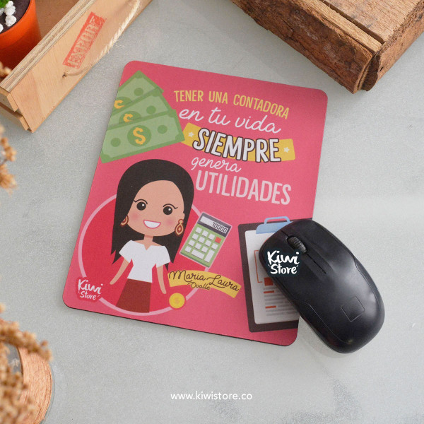 Mouse Pad - Tener una contadora en tu vida Rosa