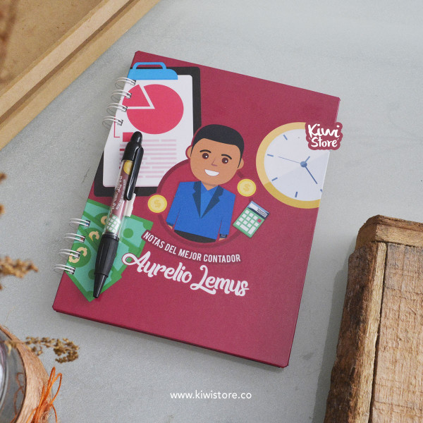 Cuaderno - Contador Público Rojo