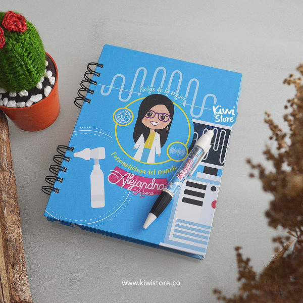 Cuaderno - Notas de la mejor Fonoaudióloga Azul