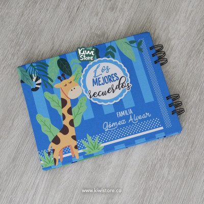 Libro de recuerdos de bebé personalizado león - Libro de recuerdos - Álbum de bebé