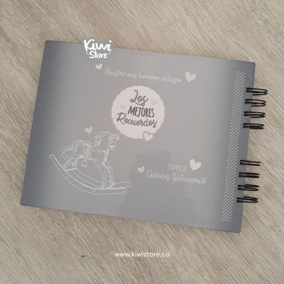 Libro de recuerdos de bebé personalizado - Libro de recuerdos - Álbum de bebé