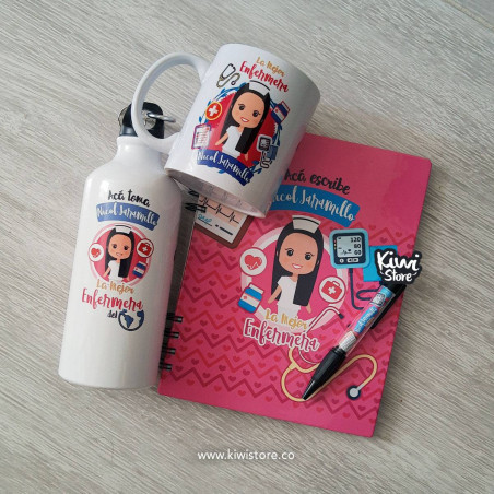 Combo para Enfermera - El éxito es de aquellos que creen Rosa