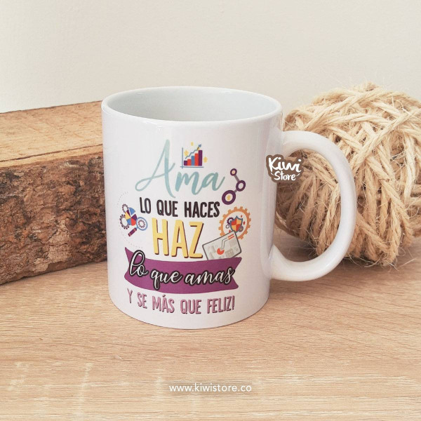 Mug Ingeniera Industrial - Se más que feliz