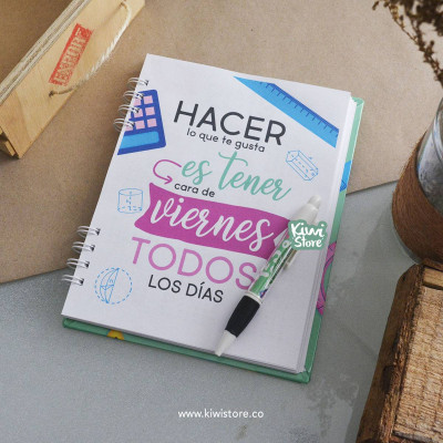 Cuaderno para profesora- agenda personalizada para profesores en bucaramanga - regalo para profesores