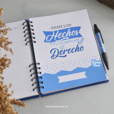 Cuaderno para abogado- agenda personalizada para abogado en bucaramanga - regalo para abogados