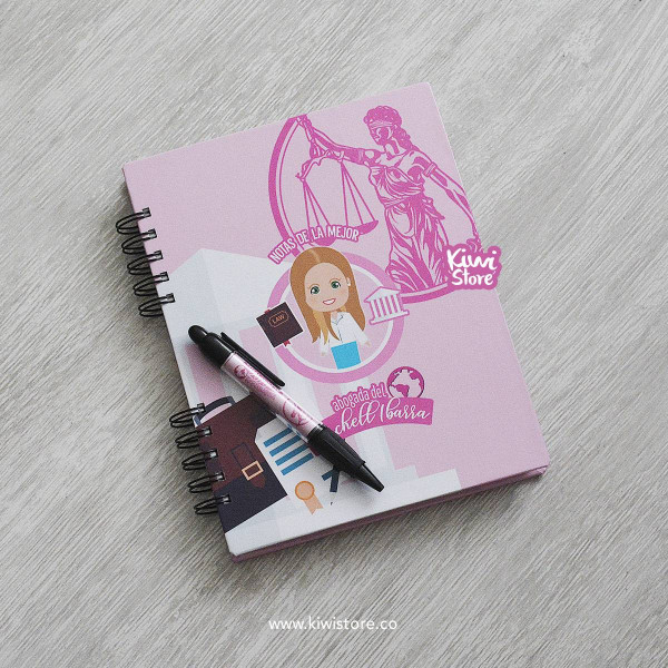 Cuaderno - Notas de la mejor Abogada Rosa