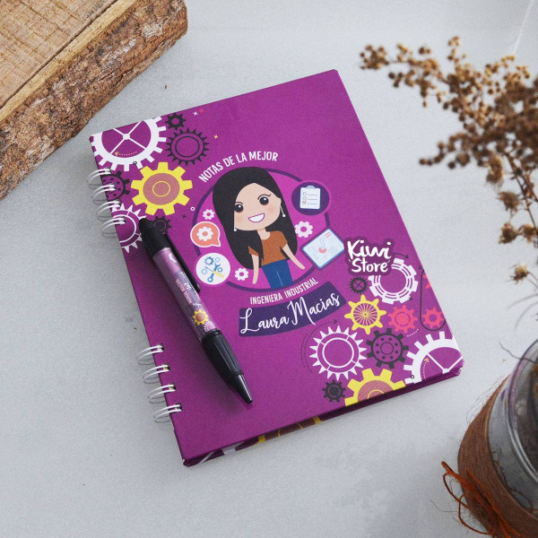 Cuaderno - Ingeniera industrial Morado