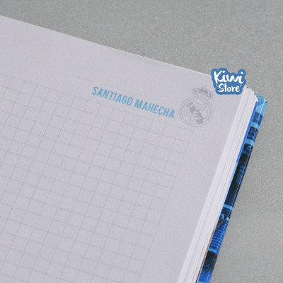 Cuaderno real madrid - agenda personalizada para hinchas del real madrid