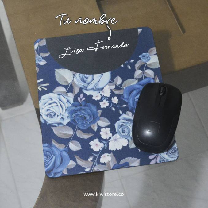 Mouse Pad - Flores azules