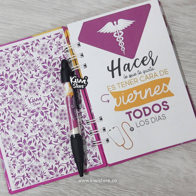 Cuaderno para doctora - agenda personalizada para doctora