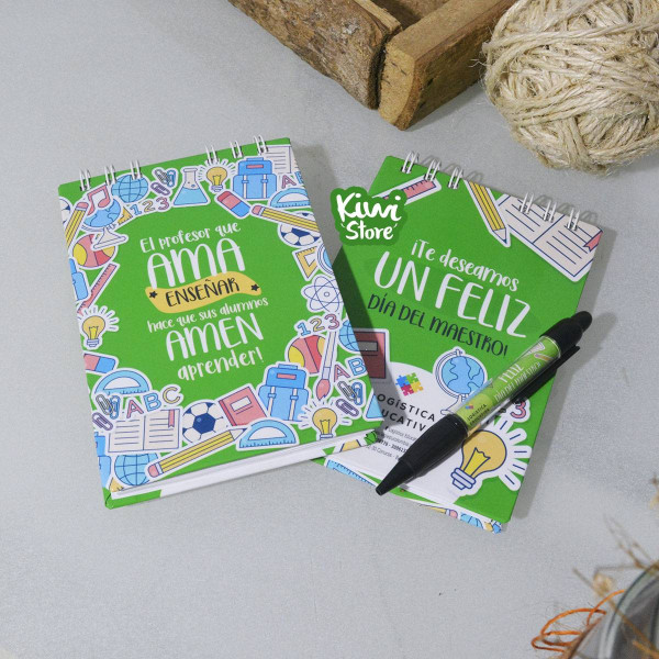 Libreta Día del maestro - Logística Educativa