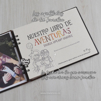 Libro para familia - Álbum de fotos para familia personalizado - Album familiar personalizado - Libro de recuerdos familiares