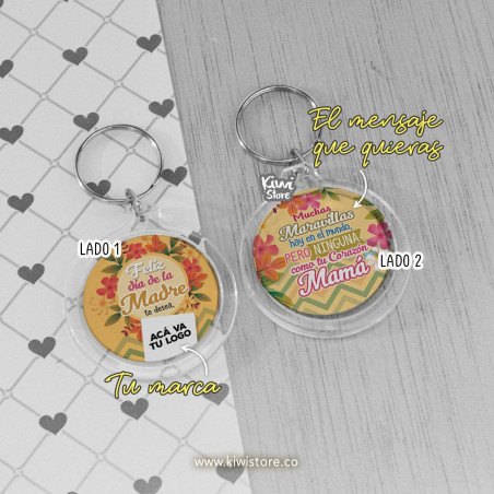 Paquete x10 llaveros - Día de la madre maravillas del mundo