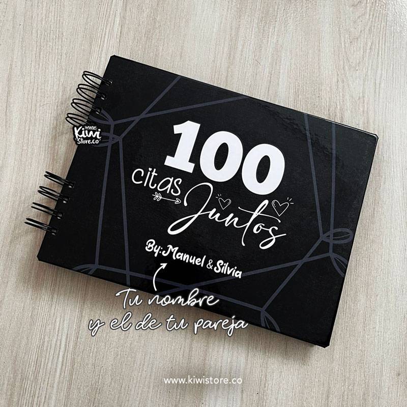 100 planes para parejas: Libro de recuerdos en pareja, retos para