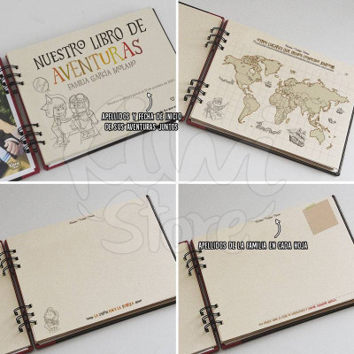 Libro para familia - Álbum de recuerdos familia- Álbum tipo libro personalizado para familia