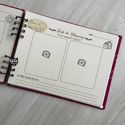 Libro de 100 planes para amigas personalizado - Libro de 100 planes con mi amiga