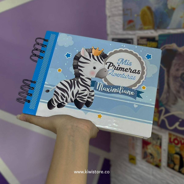 Libro de bebé Cebra Celeste