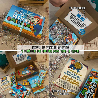 Combo personalizado para el día del niño - Regalo para niño personalizado