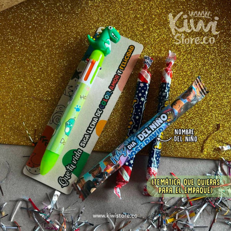 Lapicero Dinosaurio + Barriletes