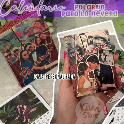 Calendario polaroid inmantado personalizado - COMPLETAMENTE VIGENTE