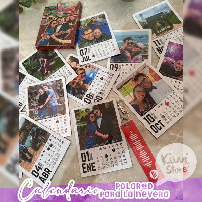 Calendario polaroid inmantado personalizado - COMPLETAMENTE VIGENTE