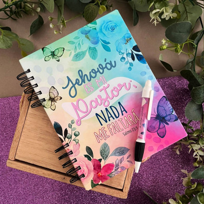 Cuadernos personalizados con citas biblicas para mujer - agenda personalizada con citas biblicas para mujer