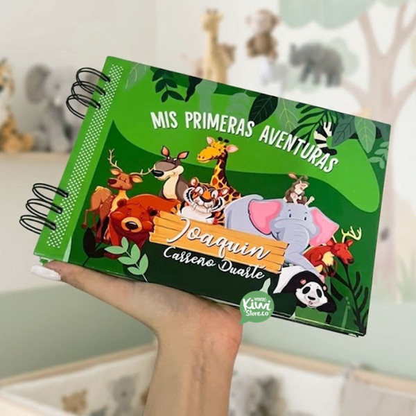 Libro de bebé Mis primeras aventuras - Selva verde