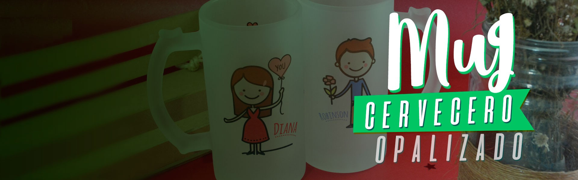 Mug cervecero opalizado